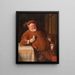 Falstaff II - Eduard von Grützner — gerahmtes Bild an der Wand