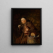 Mönch beim Trinken - Eduard von Grützner — gerahmtes Bild an der Wand