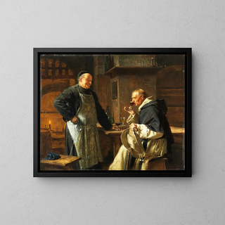 Goldeck von Schlumberger - Eduard von Grützner — gerahmtes Bild an der Wand