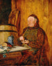 Stillvergünt Ein Mönch mit einer Tabakdose - Eduard von Grützner — Ansicht des Kunstwerks