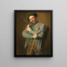 Der Jäger - Eduard von Grützner — gerahmtes Bild an der Wand