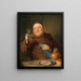 Das Mahl der Mönche - Eduard von Grützner — gerahmtes Bild an der Wand