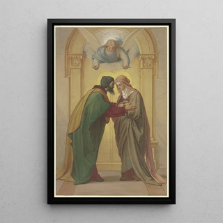 Eduard von Steinle - Begegnung Joachims und Annas an der Goldenen Pforte.webp