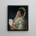 Portrait einer spanischen Dame mit Fächer - Eduardo León Garrido — gerahmtes Bild an der Wand