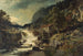 Landschaft mit Felsen, Wasserfall und Wassermühle, Småland - Edvard Bergh — Ansicht des Kunstwerks
