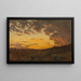 Skizze beim Sonnenuntergang - Edvard Bergh — gerahmtes Bild an der Wand