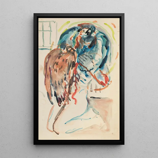 Edvard Munch - Kunstneren og hans syke ye Knelende kvinnelig akt med rn.webp