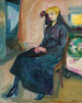 Junge sitzende Frau Junge sitzende Frau - Edvard Munch — Ansicht des Kunstwerks