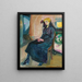 Junge sitzende Frau Junge sitzende Frau - Edvard Munch — gerahmtes Bild an der Wand