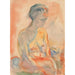 Reproduktion des Gemäldes Nacktes weibliches Sitzen im Gegenlicht - Edvard Munch