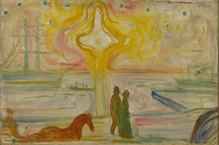 Edvard Munch - Sunrise In The Harbour.webp
