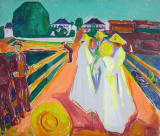 Die Frauen auf der Brücke - Edvard Munch — Ansicht des Kunstwerks