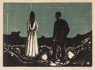 Zwei Personen, die Einsamen - Edvard Munch — Ansicht des Kunstwerks