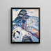 L'hiver à Kragerø - Edvard Munch — gerahmtes Bild an der Wand