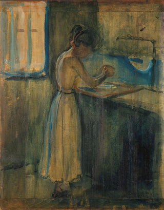 Edvard Munch - Young Woman Washing herself.webp