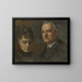 Portrait eines Mannes und einer Frau - Edvard Persus — gerahmtes Bild an der Wand