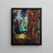 Studie nach Dante und Virgile von Delacroix - Edvard Weie — gerahmtes Bild an der Wand