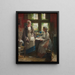 La lettre - Edward Antoon Portielje — gerahmtes Bild an der Wand