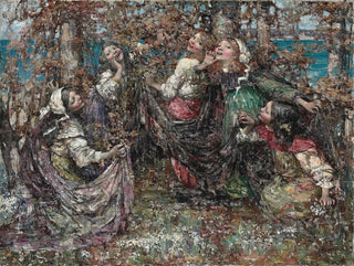 Ronde des roses - Edward Atkinson Hornel — Ansicht des Kunstwerks