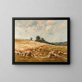 Heuhaufen - Edward B. Gay — gerahmtes Bild an der Wand