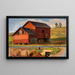 Ferme de Bluemont - Edward Bruce — gerahmtes Bild an der Wand
