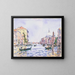 Nachmittags in Venedig am Canal Grande - Edward Darley Boit — gerahmtes Bild an der Wand