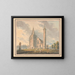 Kathedrale von Brechin und Rundturm, Forfarshire, Schottland - Edward Dayes — gerahmtes Bild an der Wand