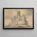 Château de Conway, Caernarvonshire - Edward Dayes — gerahmtes Bild an der Wand