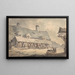 Markt von Corwen, Nordwales - Edward Dayes — gerahmtes Bild an der Wand