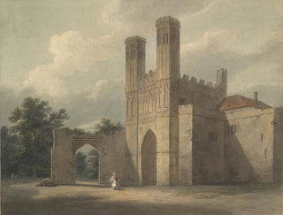 Eingang des Klosters von Saint-Augustin in Canterbury - Edward Dayes — Ansicht des Kunstwerks