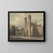 Eingang des Klosters von Saint-Augustin in Canterbury - Edward Dayes — gerahmtes Bild an der Wand