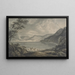 Landschaft am See - Edward Dayes — gerahmtes Bild an der Wand