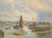 Eine Stadt an einer Mündung bei Ebbe - Edward Duncan — Ansicht des Kunstwerks