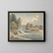 Der Mühle von Bathampton - Edward Francis Burney — gerahmtes Bild an der Wand