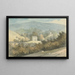 Landschaft mit Hügeln und Haus - Edward Francis Burney — gerahmtes Bild an der Wand