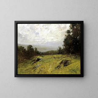 Pente de colline - Edward Gay — gerahmtes Bild an der Wand