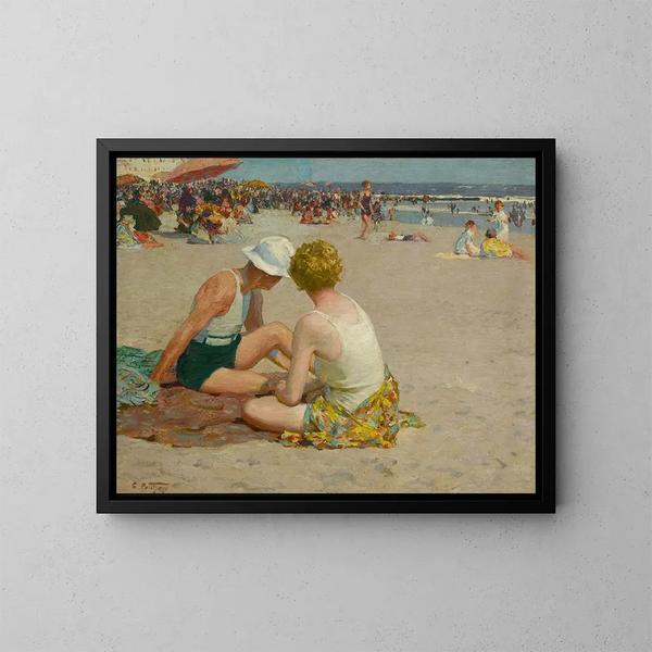 Des vacances d'été - Edward Henry Potthast — gerahmtes Bild an der Wand