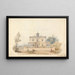 Konzeption für eine athener Villa - Edward Jones — gerahmtes Bild an der Wand