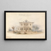 Konzeption für eine athenische Villa Seitenansicht - Edward Jones — gerahmtes Bild an der Wand