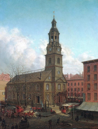 Edward Lamson Henry - The North Dutch Church Fulton and William Streets New York.webp