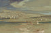 Ansicht der Stadt Hebron mit Kamelen und Figuren im Vordergrund - Edward Lear — Ansicht des Kunstwerks
