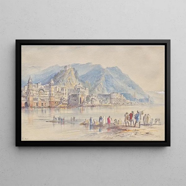 Hardwar Inde - Edward Lear — gerahmtes Bild an der Wand