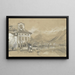 Lugano - Edward Lear — gerahmtes Bild an der Wand