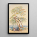 Studie eines Baumes Trichinopoly Indien - Edward Lear — gerahmtes Bild an der Wand