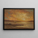Boot im Meer - Edward Mitchell Bannister — gerahmtes Bild an der Wand