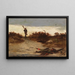 Fischer am Wasserufer - Edward Mitchell Bannister — gerahmtes Bild an der Wand