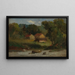 Felsige Finca bei Newport - Edward Mitchell Bannister — gerahmtes Bild an der Wand