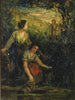 Das Gemälde Das Trinkbecken mit drei Frauen im Wasser - Edward Mitchell Bannister — Ansicht des Kunstwerks