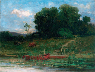 L'atterrissage à la ferme - Edward Mitchell Bannister — Ansicht des Kunstwerks