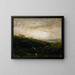 Kühe ohne Titel, die den Hügel hinuntergehen - Edward Mitchell Bannister — gerahmtes Bild an der Wand
